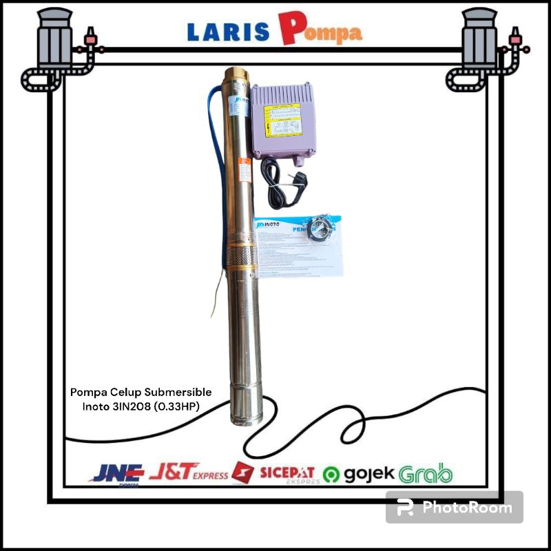 Pompa Celup Submersible Inoto 3IN208 (0.33HP)