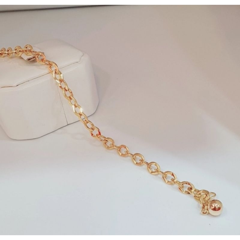 Gelang Emas Wanita  Model Nori Kadar 375