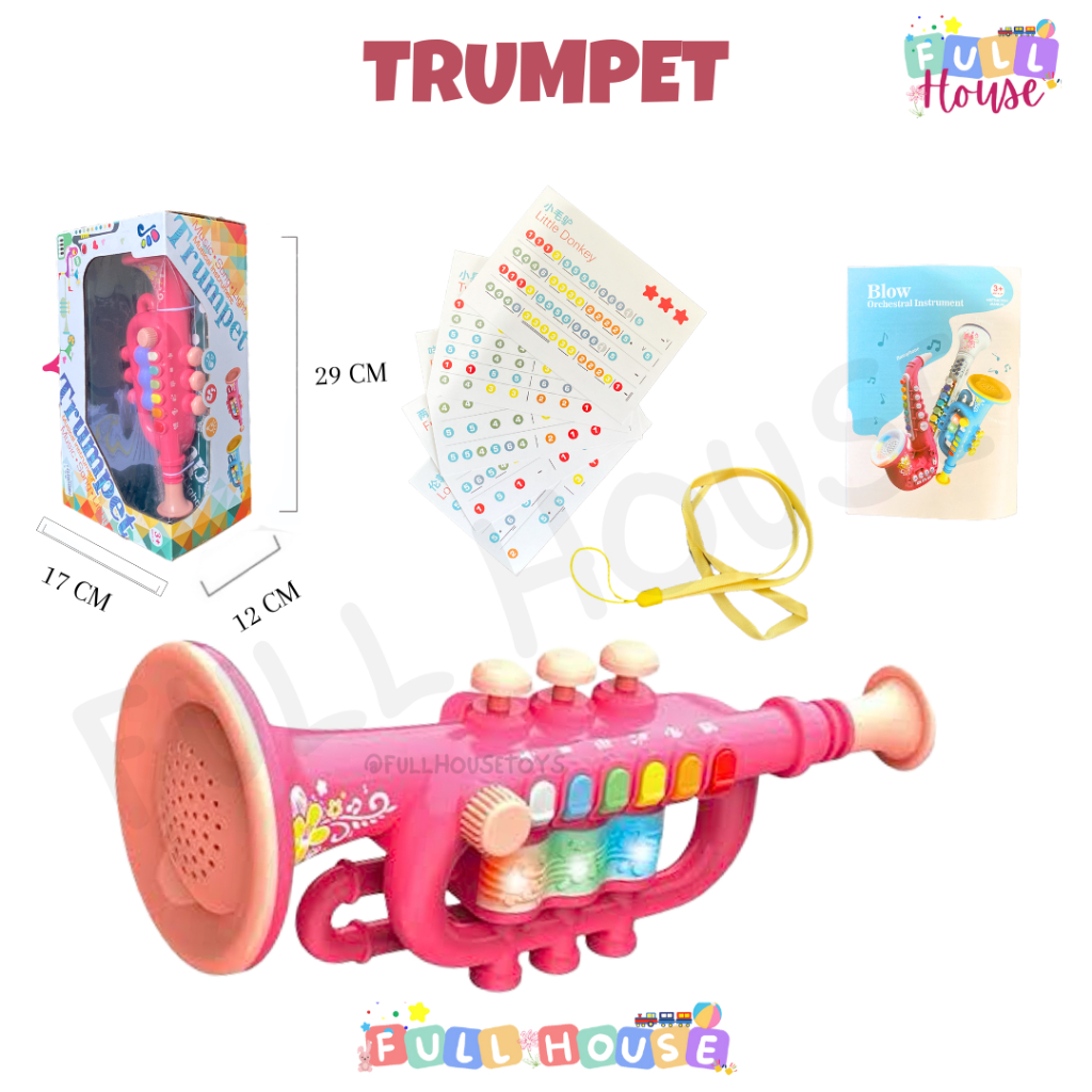 MAINAN EDUKASI MUSIK ANAK / ALAT MUSIK ANAK / MAINAN TEROMPET KLARINET SAXOPHONE