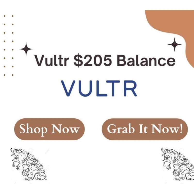 Vultr $205 Fresh dan Bergaransi