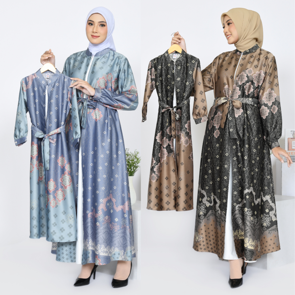 HAIFA LABEL - Gamis Couple Ibu Anak / Dress Couple / Gamis Anak / Gamis Wanita Bahan Silk Premium