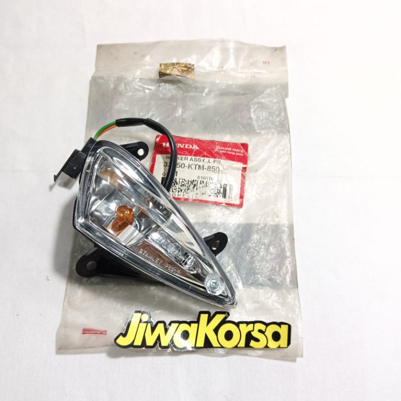 Lampu sein sen ritting depan kiri honda supra 125 supra x125 asli 33450-KTM-850 original