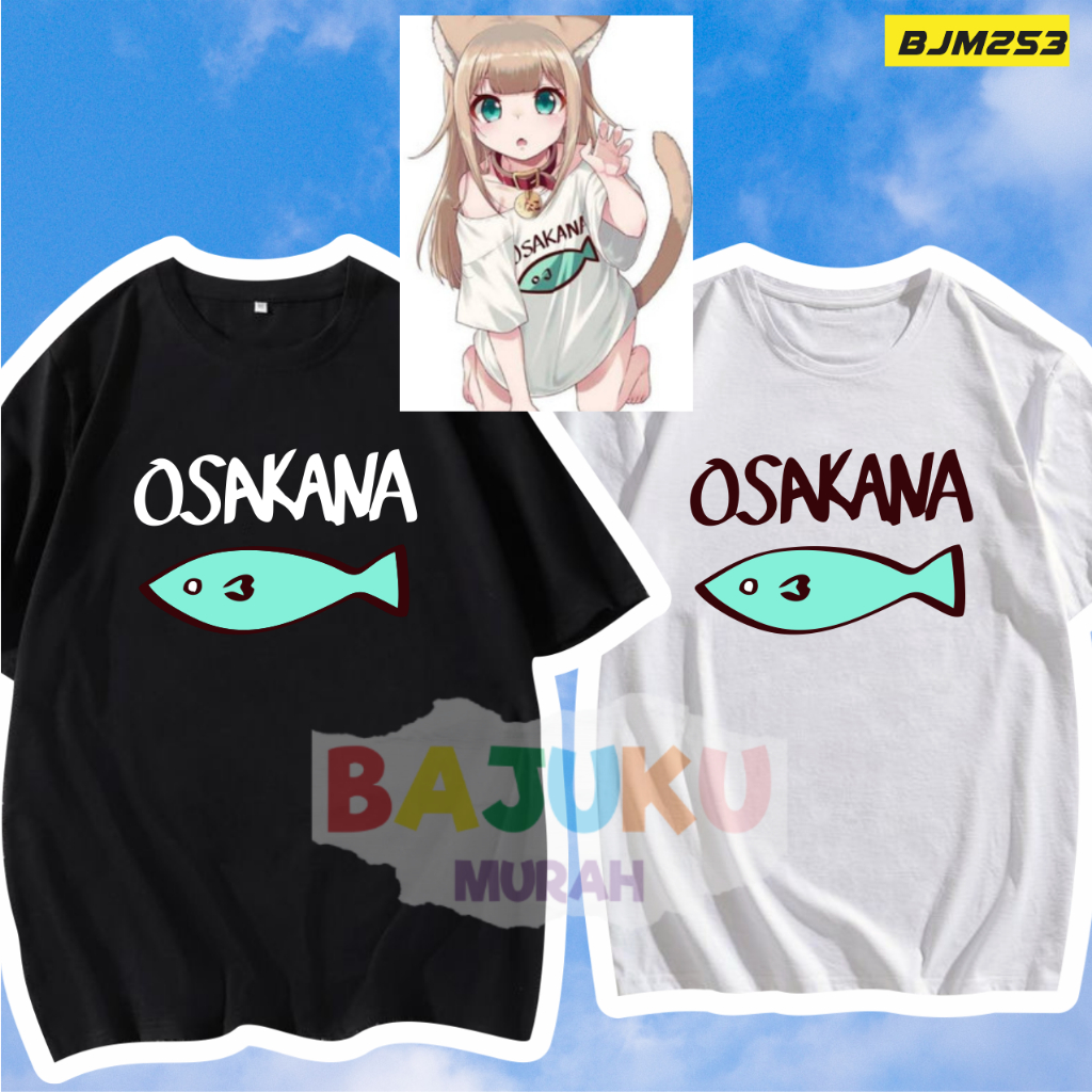 BJM253 Kinako Osakana Neko Uchi no Neko ga Onnanoko de Kawaii Loli Waifu Cosplay Kaos Anime