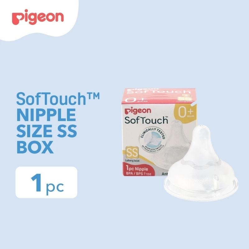 Pigeon Nipple Softouch Box 1pcs