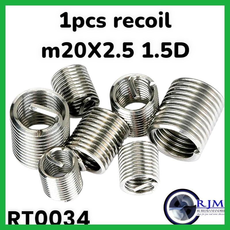 1pcs recoil M20X2.5 1.5D helicoil recoil thread repair