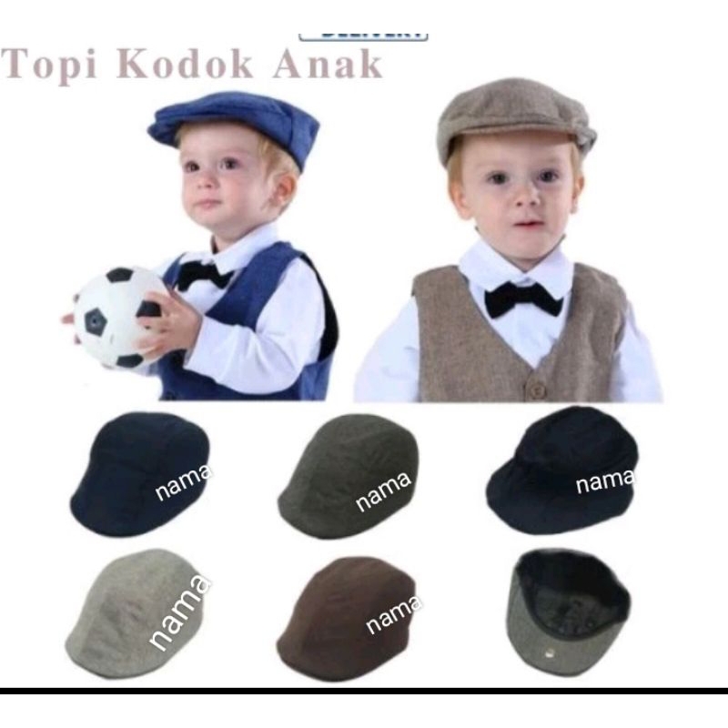 topi anak topi pet fre bordir nama sendiri