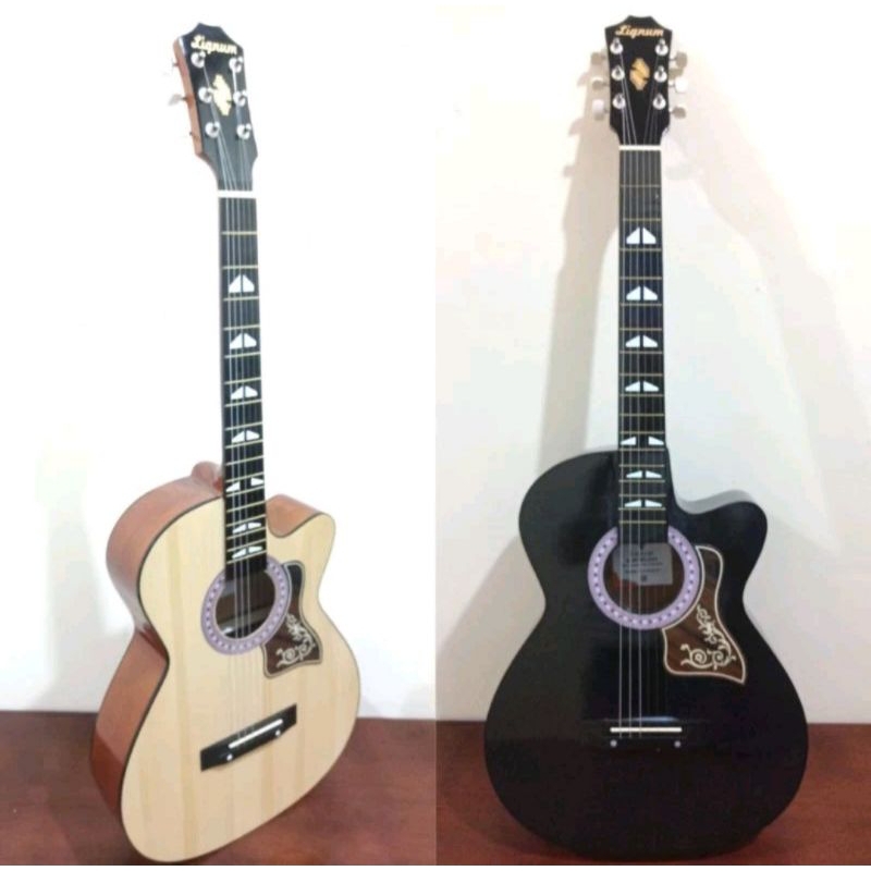 gitar akustik original Liqnum seri 06,(GRATIS-PACKING KAYU)