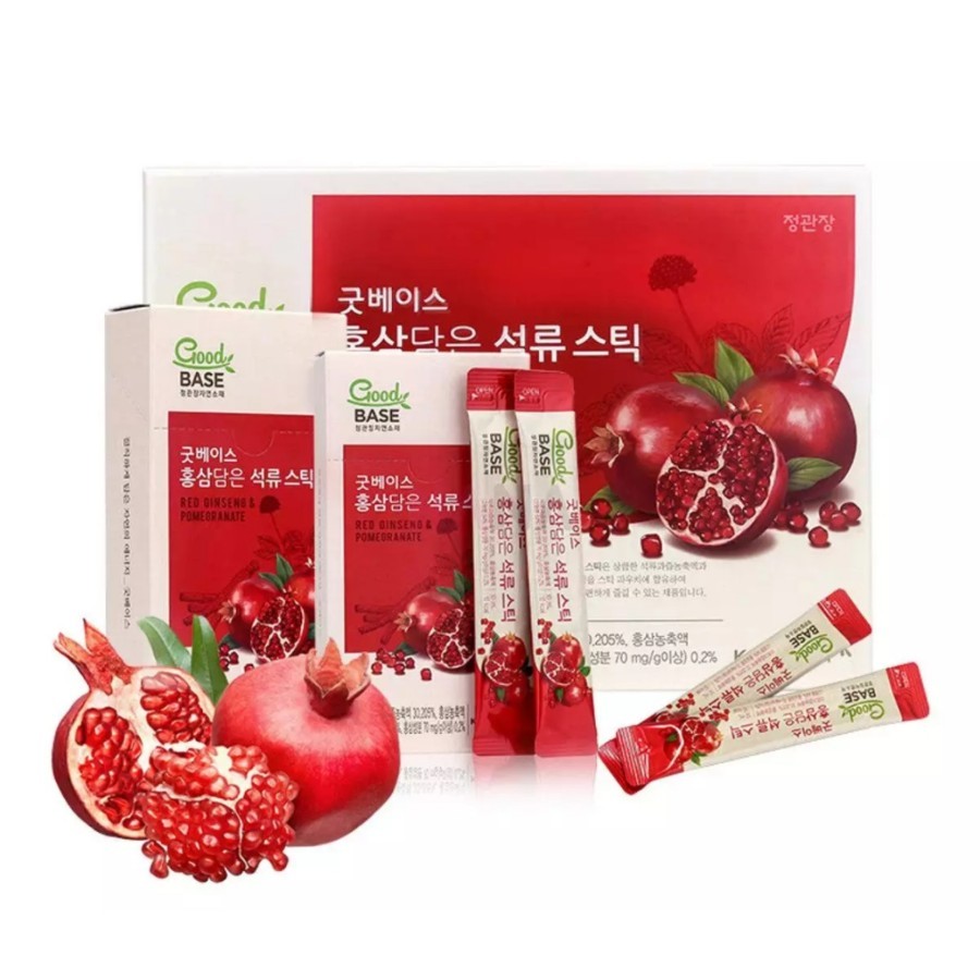 

GOOD BASE Korean Red Ginseng With Pomegranate (3pack-10pcs@10ml) 300ml