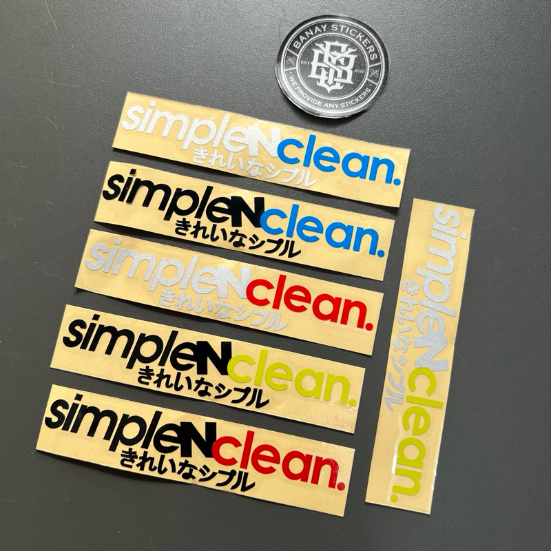 

Stiker Sticker Simple N Clean SimpleNClean Cutting