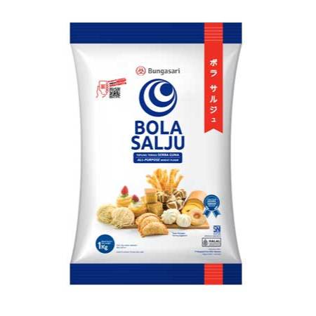 

Bola Salju 1kg Tepung Terigu Protein Sedang Serbaguna 1 kg