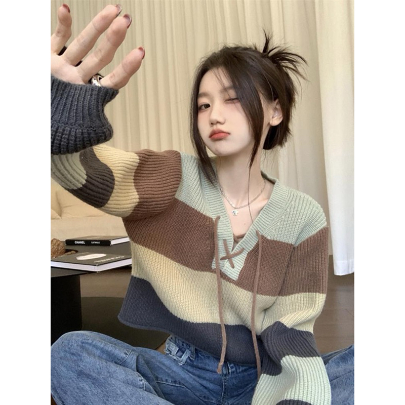 Rajut Korea style, crop top kekinian || Mala collation