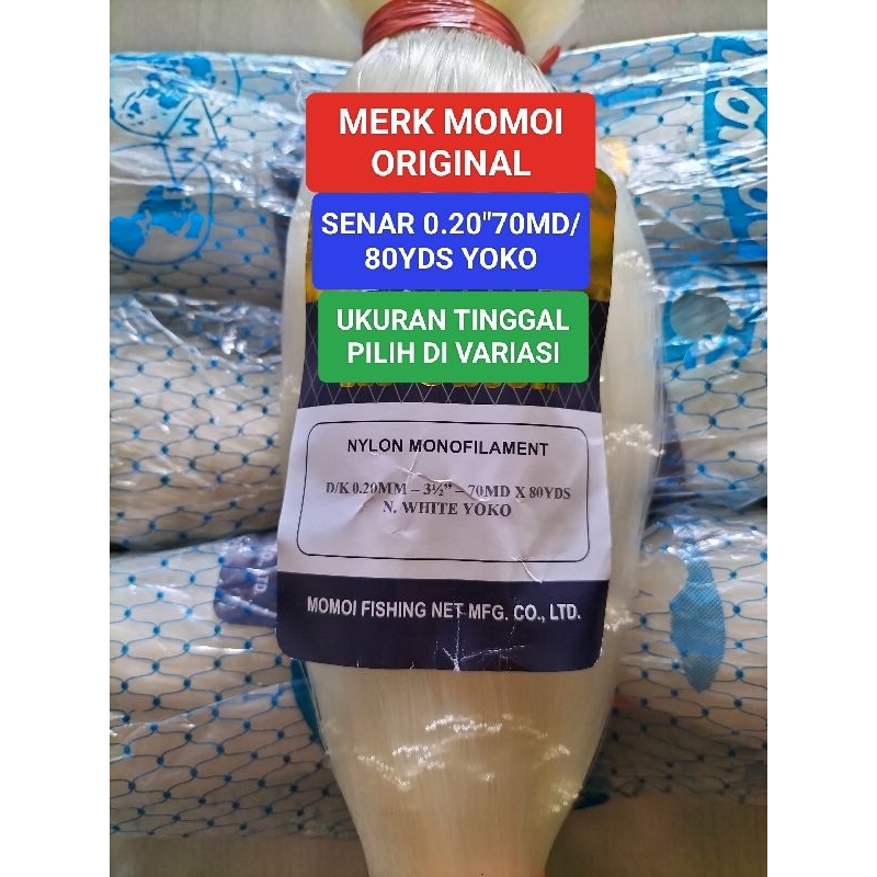 Jaring ikan momoi 0.20 UKURAN TINGGAL PILIH pukat ikan jaring momoi jaring ikan senar jaring murah j