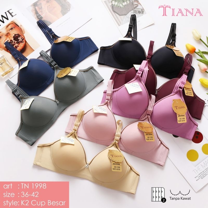 Bra Tanpa Kawat Tiana Daily Cup Besar TN 1998