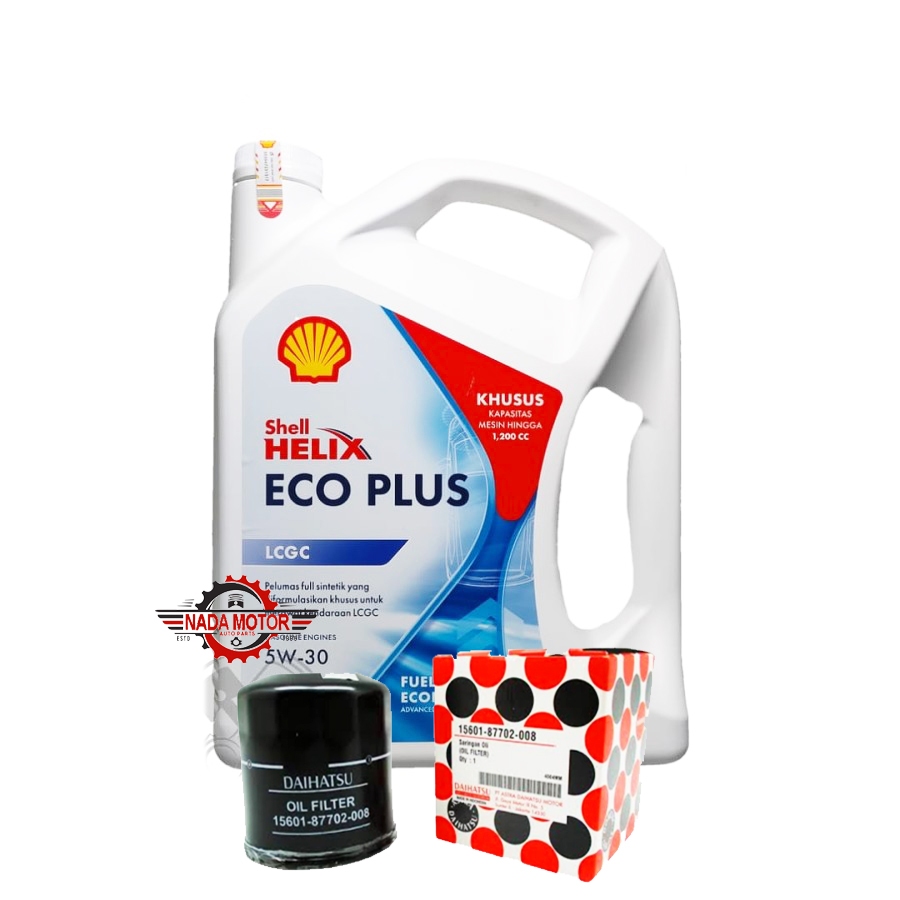 Oli mesin dan filter oli agya ayla calya sigra shell original