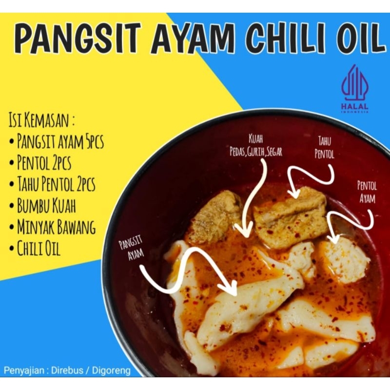 

Pangsit Ayam Mix Pentol Kumplit Dengan Bumbu