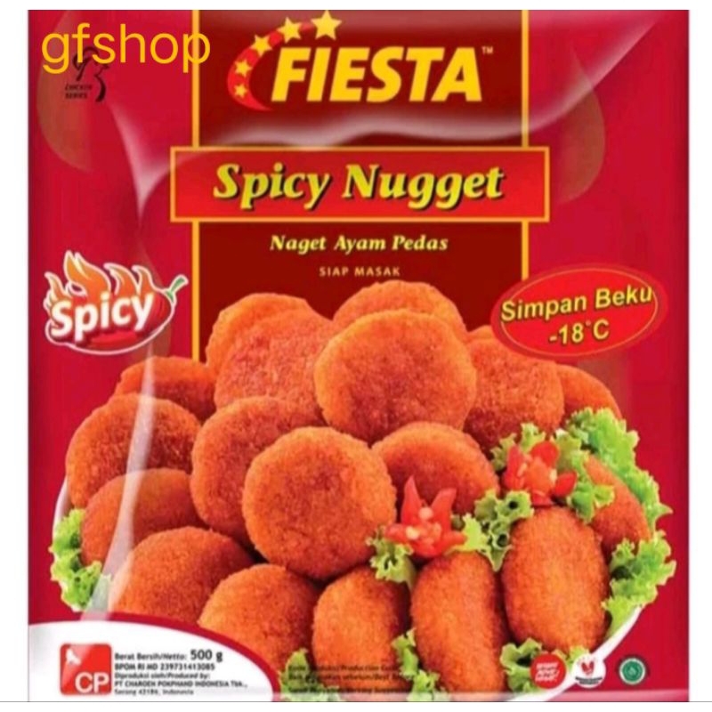 

Fiesta Spicy Nugget 500g (naget pedas)