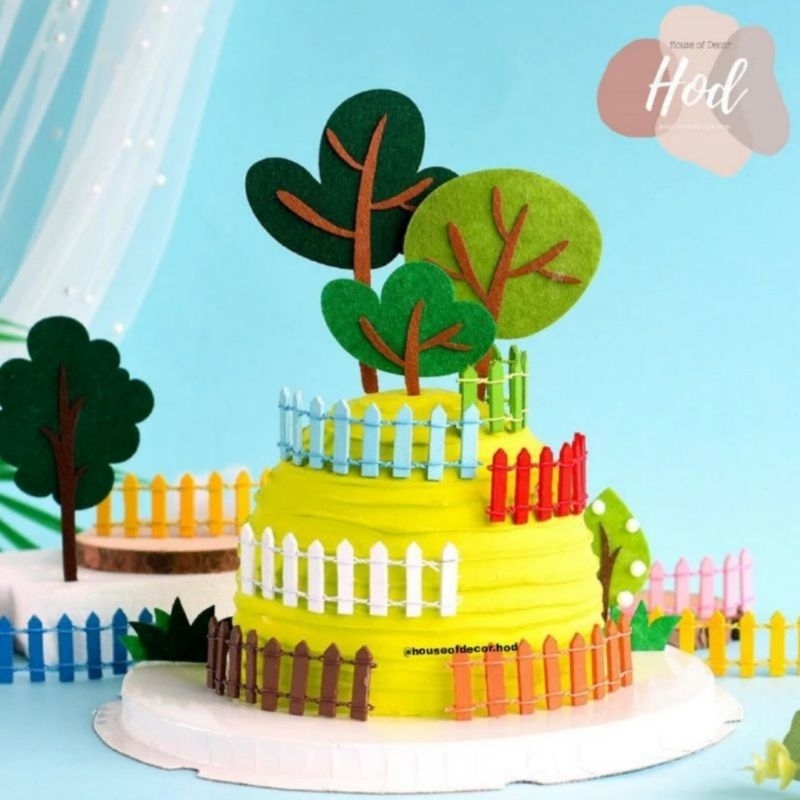 Topper Pagar Buatan, Miniatur Micro Landscape, Diorama Pagar, Hiasan Kue Pagar, Pagar Kecil Mainan