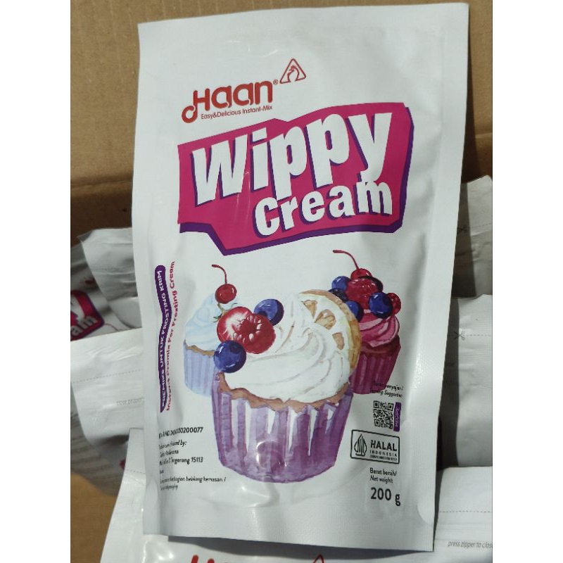 

Haan Wippy Cream 200gram & 400gram