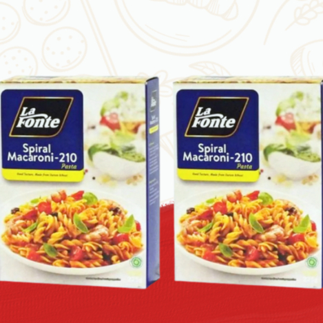 

LA FONTE SPIRAL MACARONI 210 PASTA 225GR