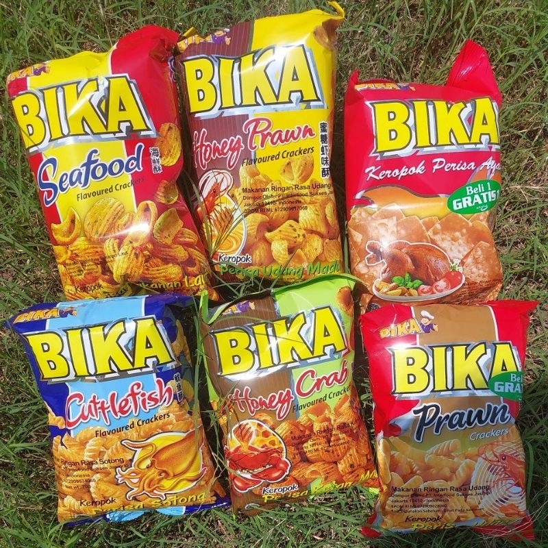 

BIKA krupuk perisa chicken honey crab seafood / crackers perisa import malaysia