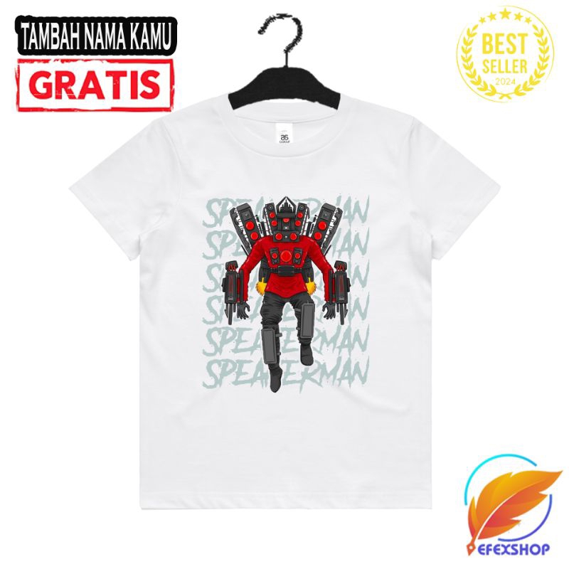 KAOS ANAK SPEAKERMAN BAJU SKIBIDI TOILET