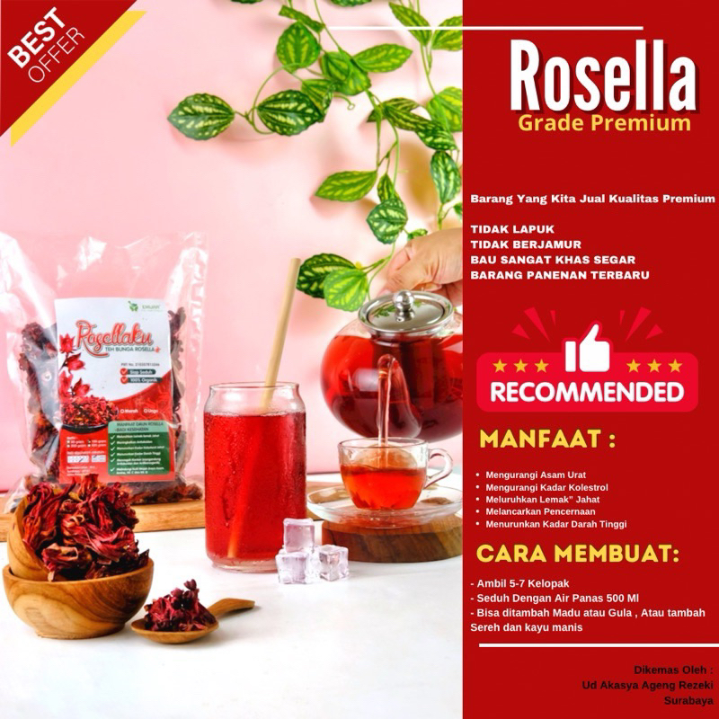 

teh bunga rosella merah organik tidak lapuk dan berjamur terjamin kualitas terbaik insyaAllah