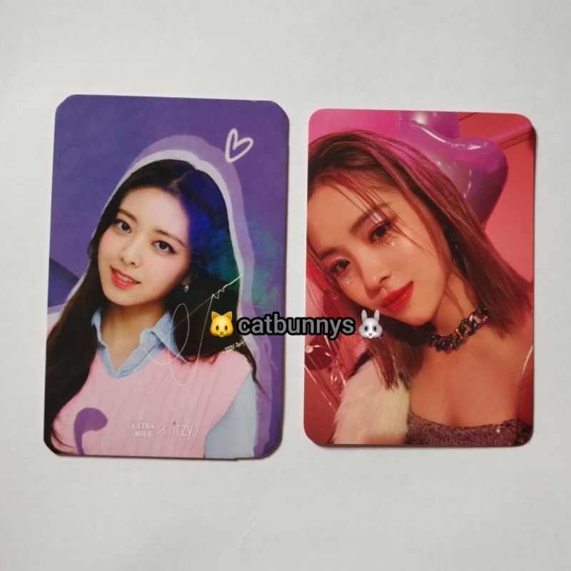 Photocard PC Ryujin ITZY Welcoming Kit Fanclub Midzy 1st Generation Gen Welkit fankit Party Pink Off