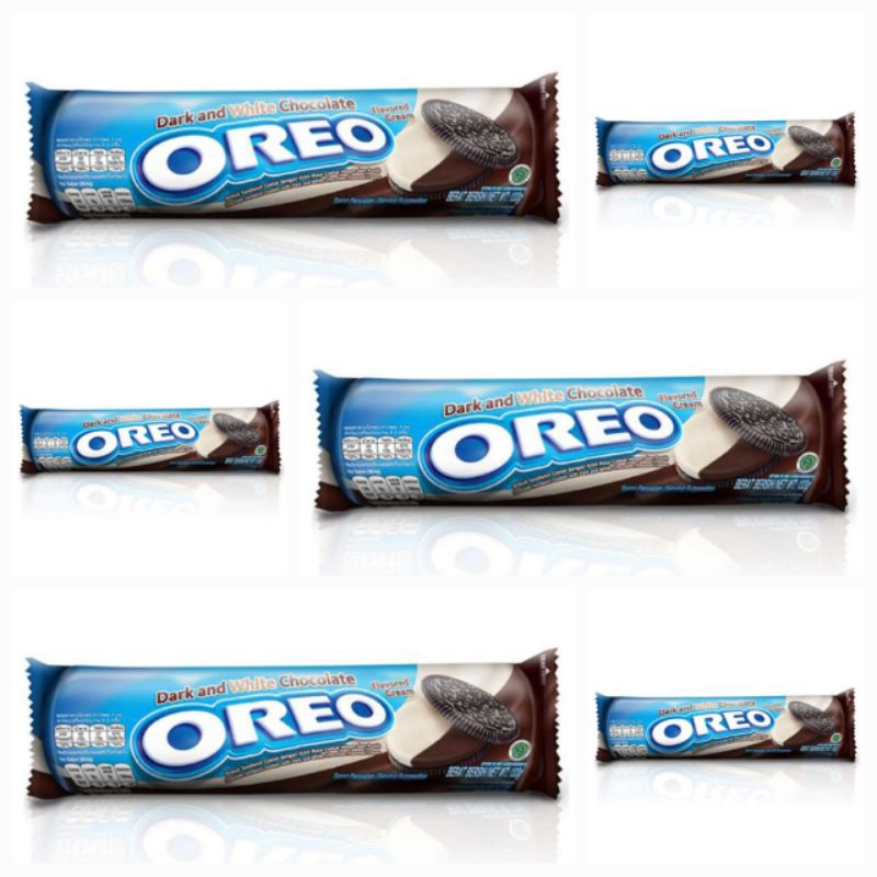 

Oreo Dark And White Chocolate Biskuit Sandwich Coklat Dengan Krim Rasa Coklat Hitam Dan Putih 123.5 GR