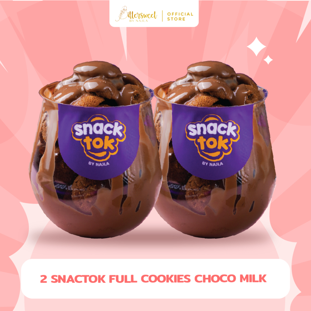 

BUNDLE - SnackTok Choco Milk Full Cookies - Bittersweet by Najla READY STOCK
