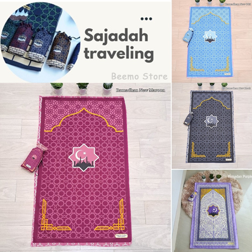 SAJADAH TRAVEL Sejadah Traveling Pouch Souvenir Umroh Haji Sajadah Jumbo Sajada Mukena Traveler Praktis