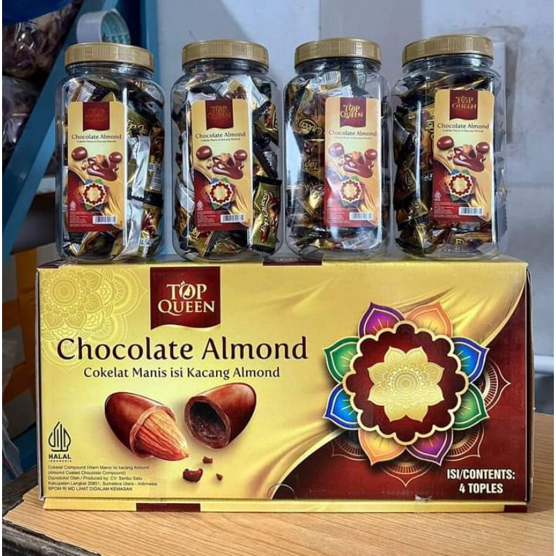 

coklat almond top queen
