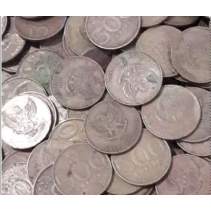 COIN KOIN KUNO 500 MELATI ASLI Uang BI