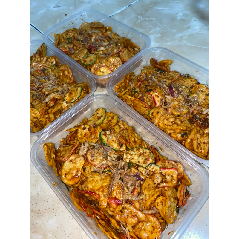 

Kerupuk seblak bumbu cikurr kemasan req 50k