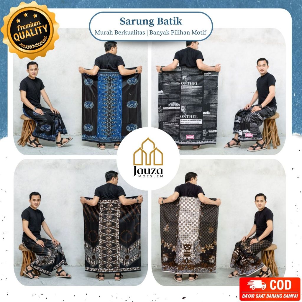 Sarung Batik Keris Aksara / Sarung Batik / Sarung Batik Aksara / Sarung Santri / Sarung Wayang