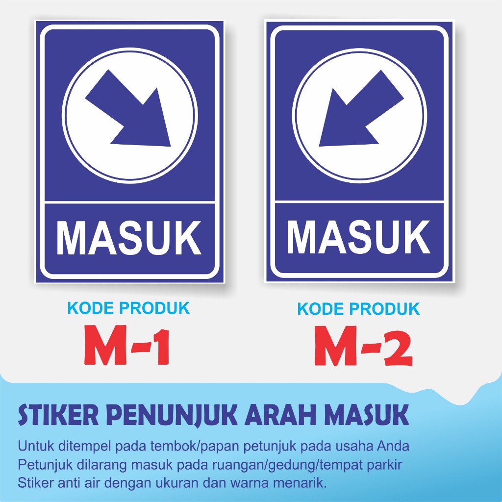 

CETAK STIKER RAMBU ARAH MASUK