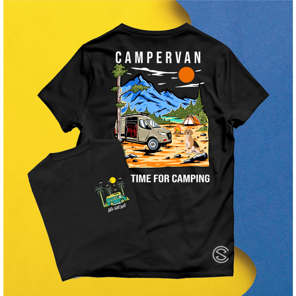 KAOS CAMPERVAN INDONESIA UNISEX PRIA WANITA