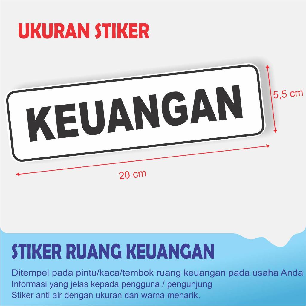 

STIKER TULISAN RUANG KEUANGAN