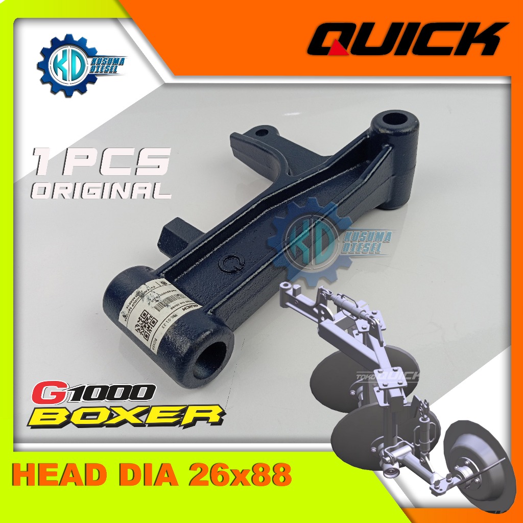 HEAD DIA 26x88 - BOXER - ZEVA  - KEPALA BAJAK PARABOLA -  KEPALA SINGKAL - G1000 BOXER - ORIGINAL - 