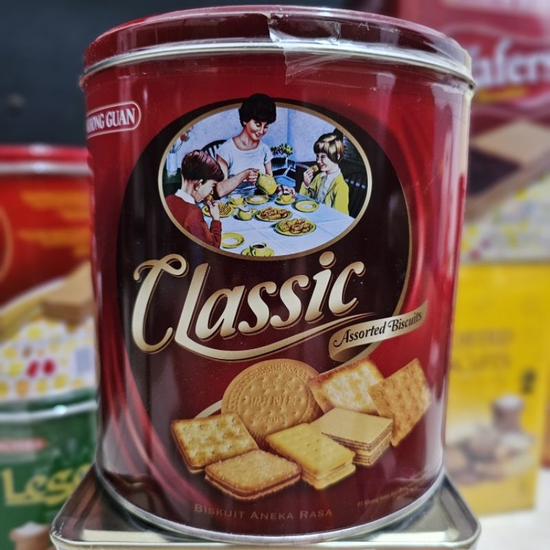 

KHONG GUAN ASSORTED BISCUITS CLASSIC BULAT 350gr | khong guan classic bulat