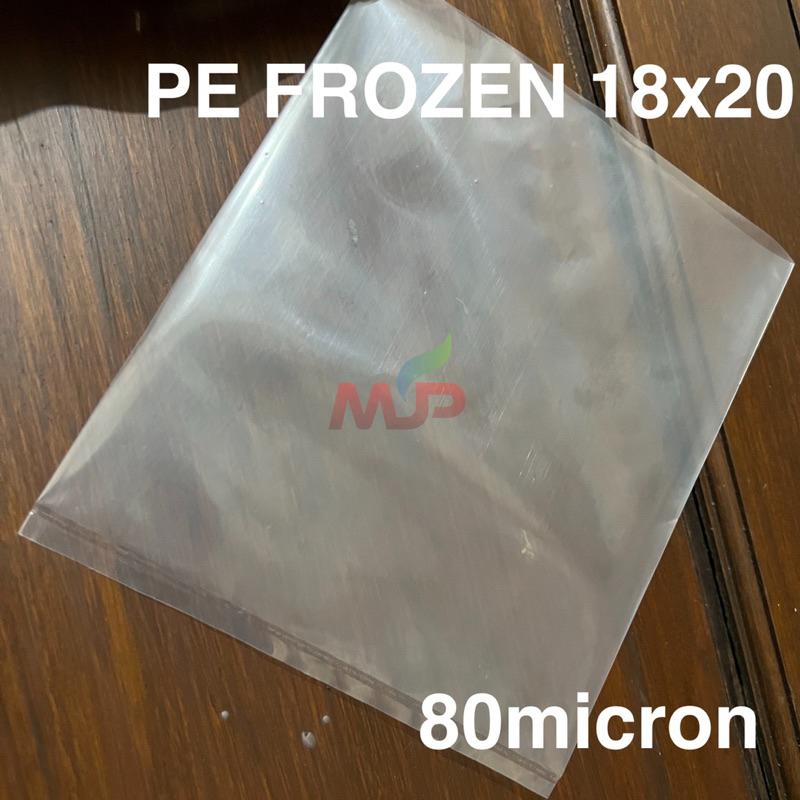 PLASTIK PE FROZEN FOOD TEBAL 80 MICRON UKURAN 18x20 / PLASTIK BEKU PLASTIK ES TAHAN ES TAHAN PANAS B