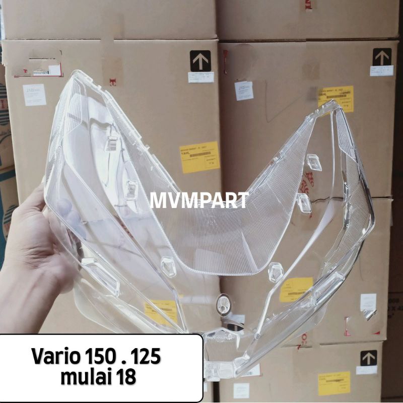 Kaca mika reflektor lampu vario 150 , 125 new mulai 2018