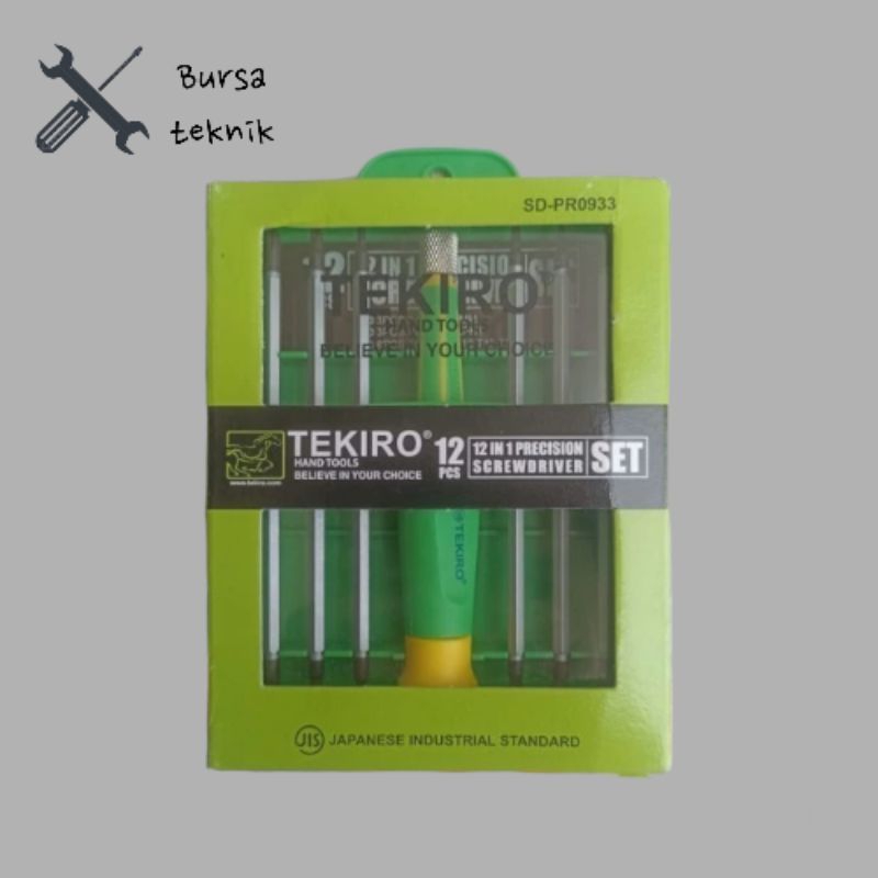(COD) Obeng set presisi 12in1 tekiro obeng precision tekiro murah