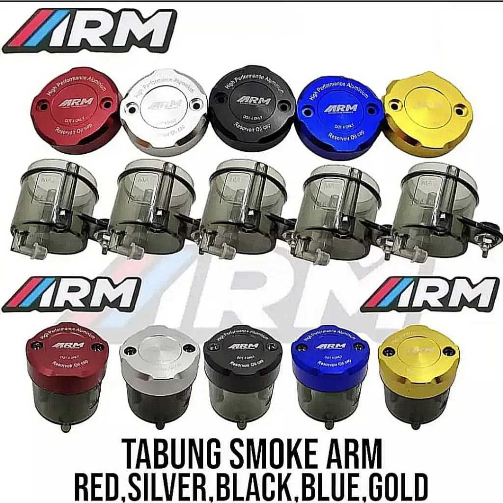 TABUNG BIG SMOKE / TABUNG TUTUP MINYAK REM + TUTUP ARM CNC UNIVERSAL