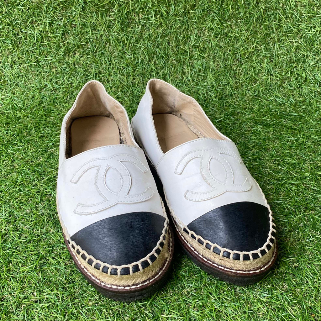 Sepatu Espadrilles Made in Italy Tapak karet