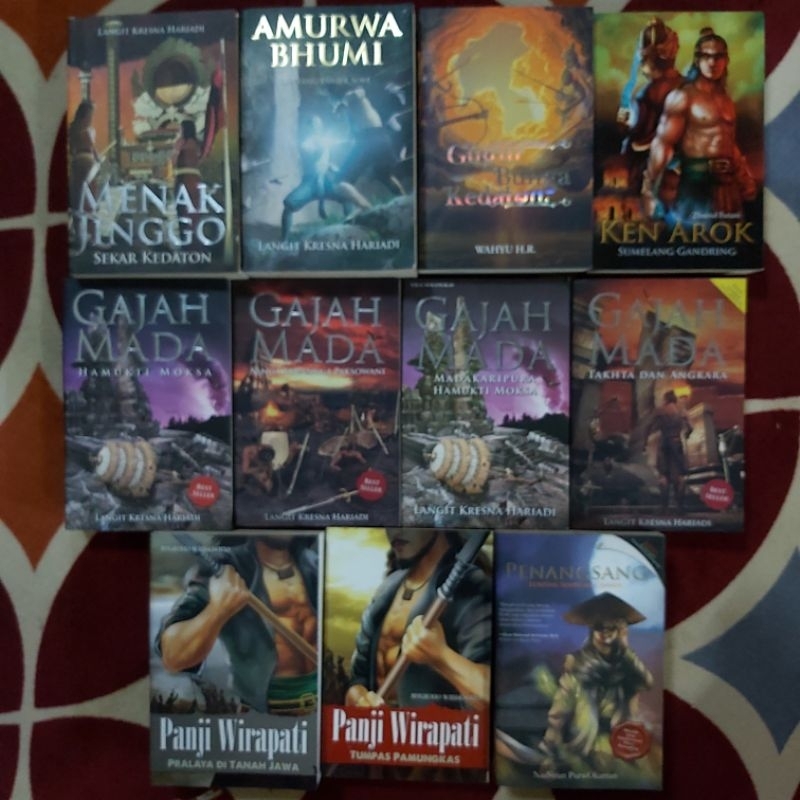 Buku Original ● Obral Novel Sejarah Jawa ▪︎ Novel Gajah Mada ▪︎ Amurwa Bhumi ▪︎ Menak Jinggo ▪︎ Panj