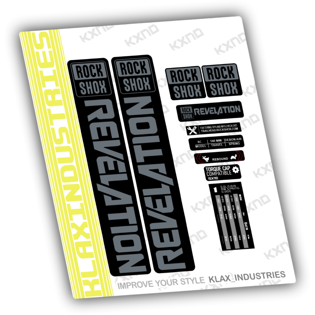Decal Fork ROCKSHOX Revelation 2023 2024  klaten decal bike stiker sepeda