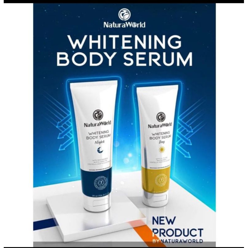 Natura world whitening serum body