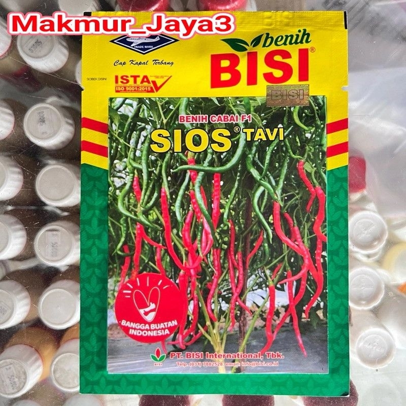 Benih bibit Cabe keriting SIOS TAVI F1 10 gram cap kapal terbang original