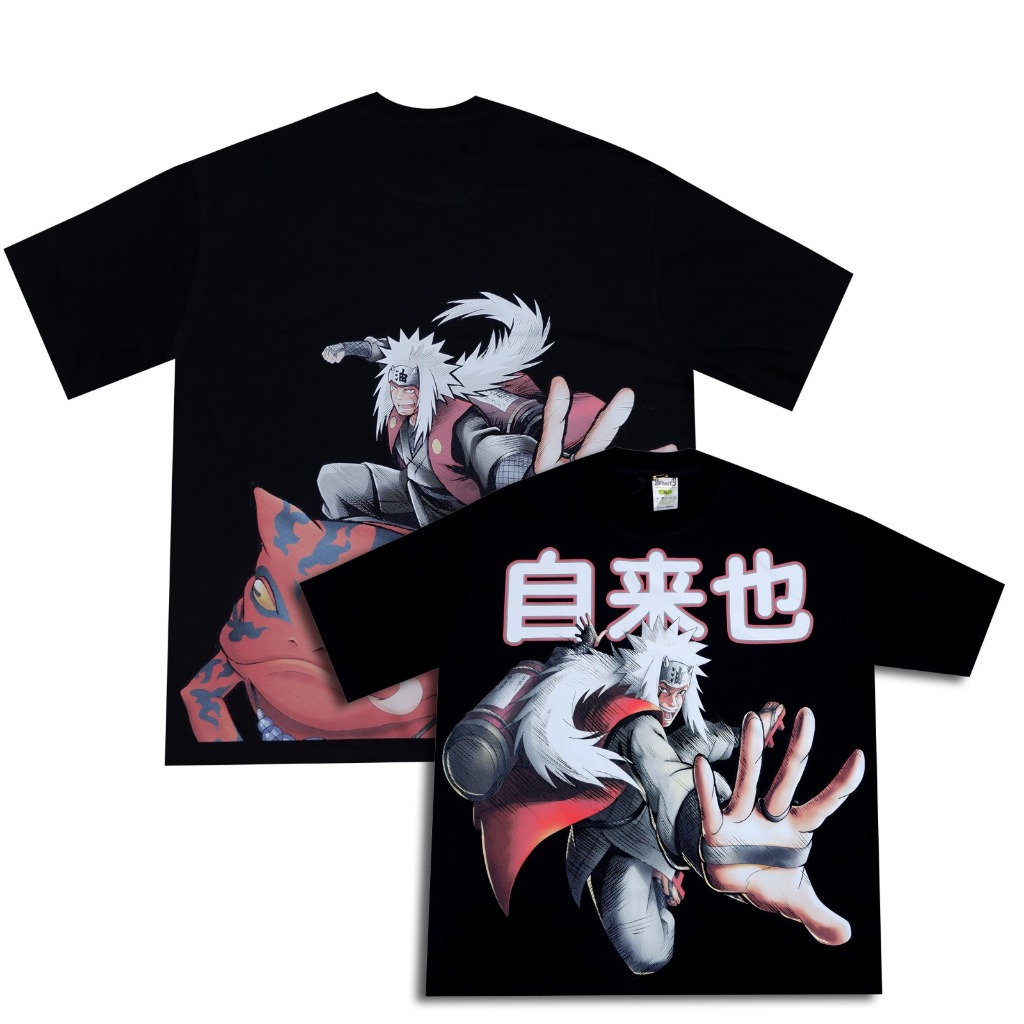 Tshirt Jiraiya Naruto Kaos VIntage Bootleg Oversize