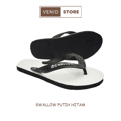 Sandal Jepit Swallow Original / Sandal Swallow Putih Hitam